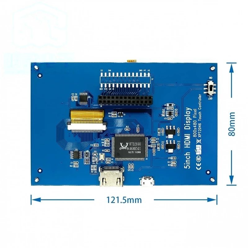 Compatible with Raspberry Pi 5-inch A+/B+/2B LCD touch screen HDMI