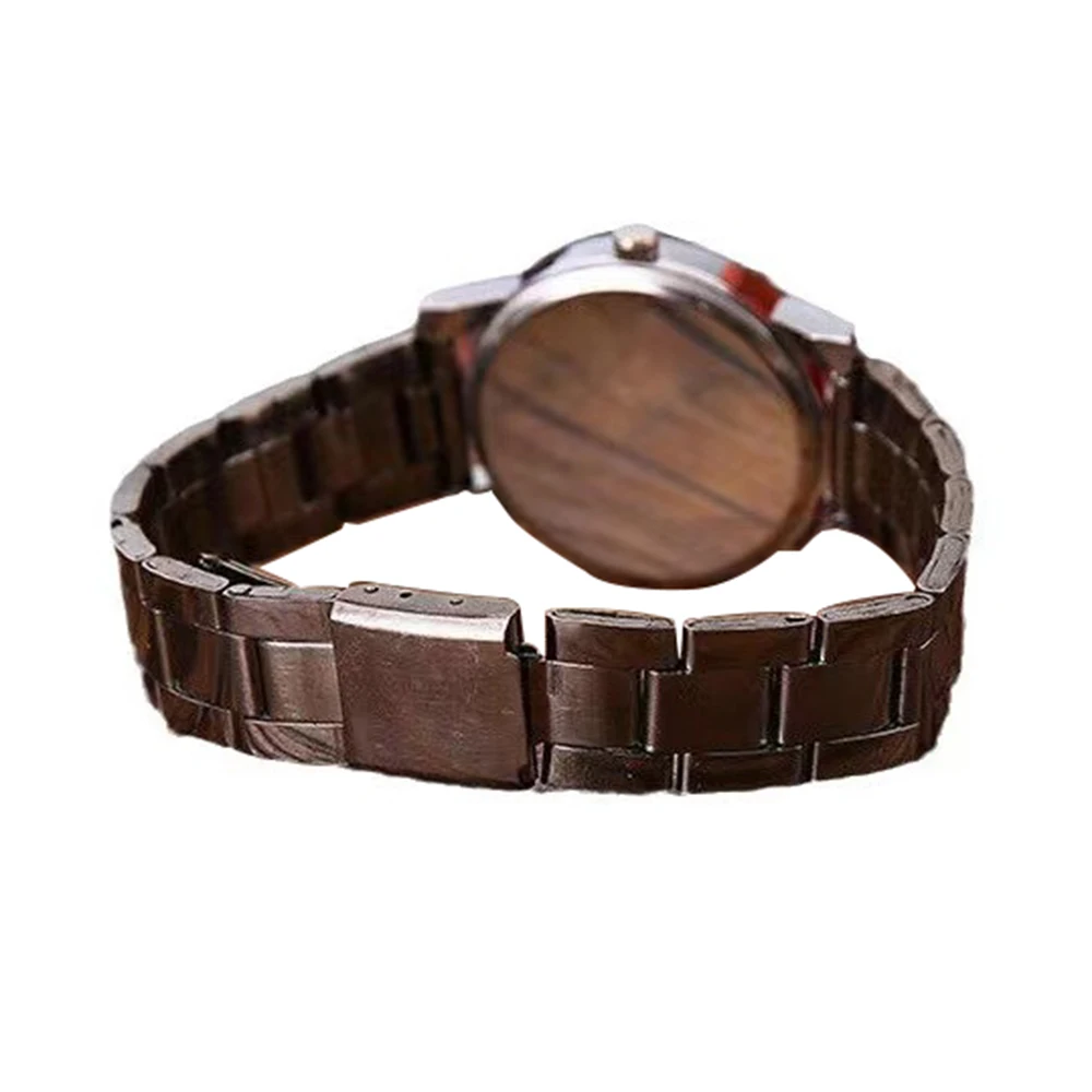 Creative round pointer stainless steel strap women casual quartz watch