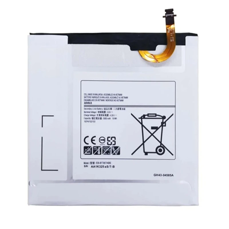 ل غالاكسي تبويب A 8.0 SM-T387V SM-T385 SM-T377 SM-T377A SM-T375L SM-T375 EB-BT367ABE استبدال بطارية الجهاز اللوحي 2 قطعة