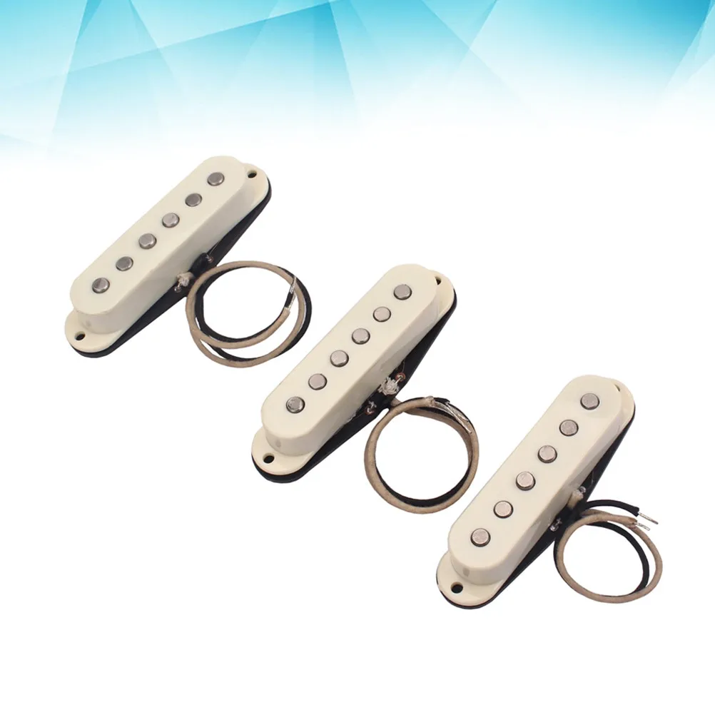Vintage Style Single Coil Guitar Pickup Set for Neck Middle Bridge Positions 48Mm 50Mm 52Mm ABS Bobbin Copper Wire Easy Install