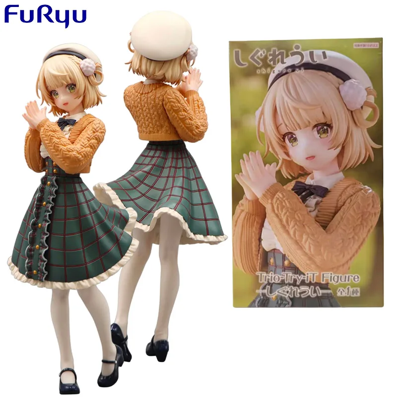 FuRyu حقيقية الثلاثي-Try-iT الشكل الظاهري YouTuber Shigure Ui أنيمي الشكل عمل لعب للأطفال هدية الكريسماس تحصيل نموذج