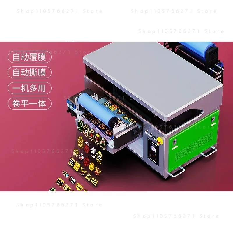 The Latest 4060 UV DTF Printer Desktop A2 UV Printer Printing Swimming Cap Pen  AB Glue Varnish UV Inkjet Printer