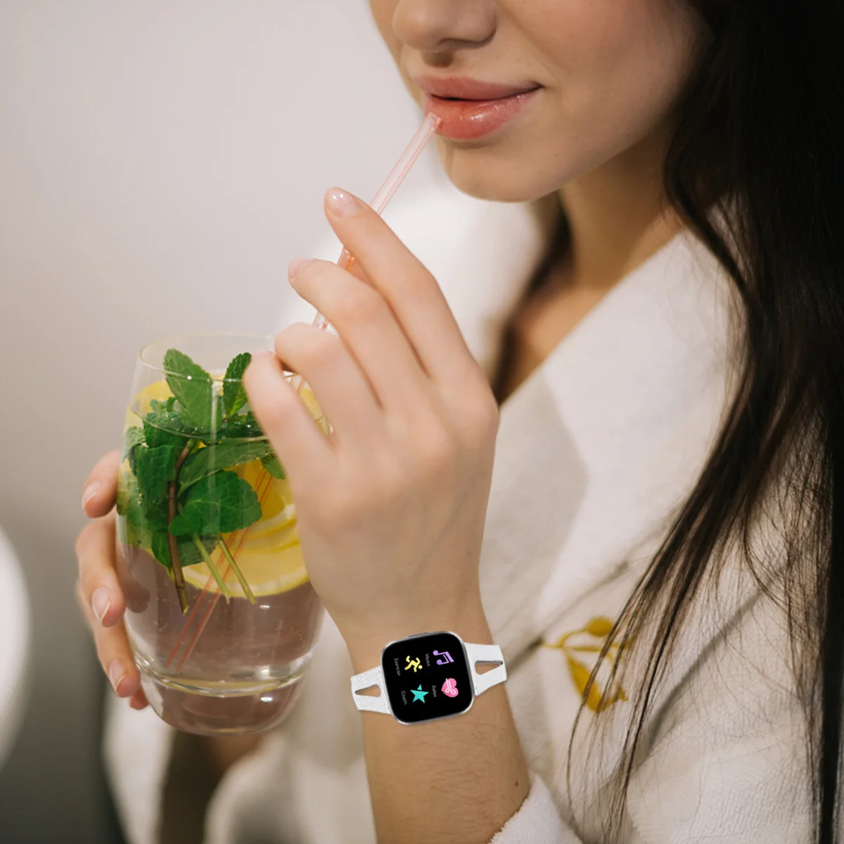 

Watch Band For 2 Replacement Lightweight Smooth Edges Flexible Joints Comfortable Unisex Smart