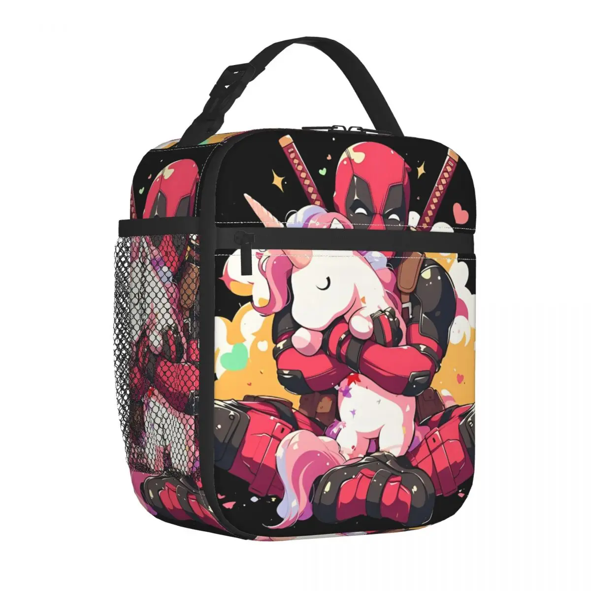 Deadpool Superhero Hold Unicorn Insulated Lunch Bag High Lunch Container Thermal Bag Tote Lunch Box Beach Outdoor Men Women