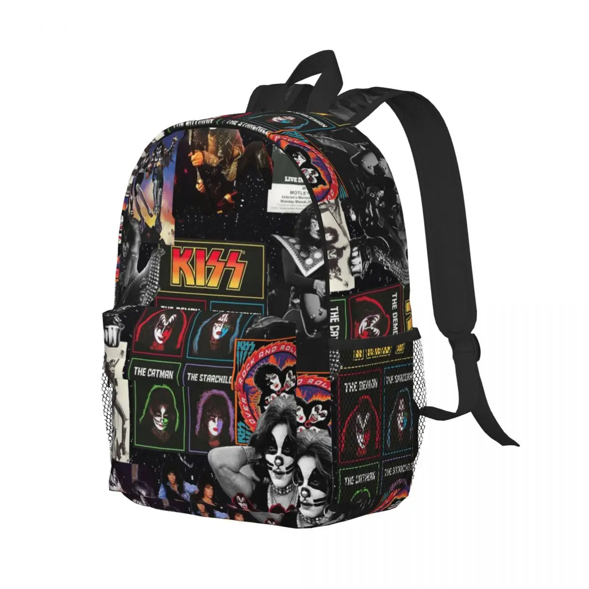 Zaino Heavy Metal Rock Music Band Kiss Vendita calda Zaino Ragazzi Ragazze BookBag Borse a tracolla per uomo Donna Borsa da scuola per bambini