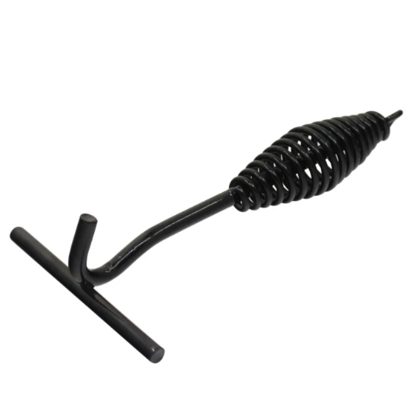 1PC Cast iron Camp Dutch Oven Lid Lifter with Spiral Bail Handle for outdoor Camping pot accessories