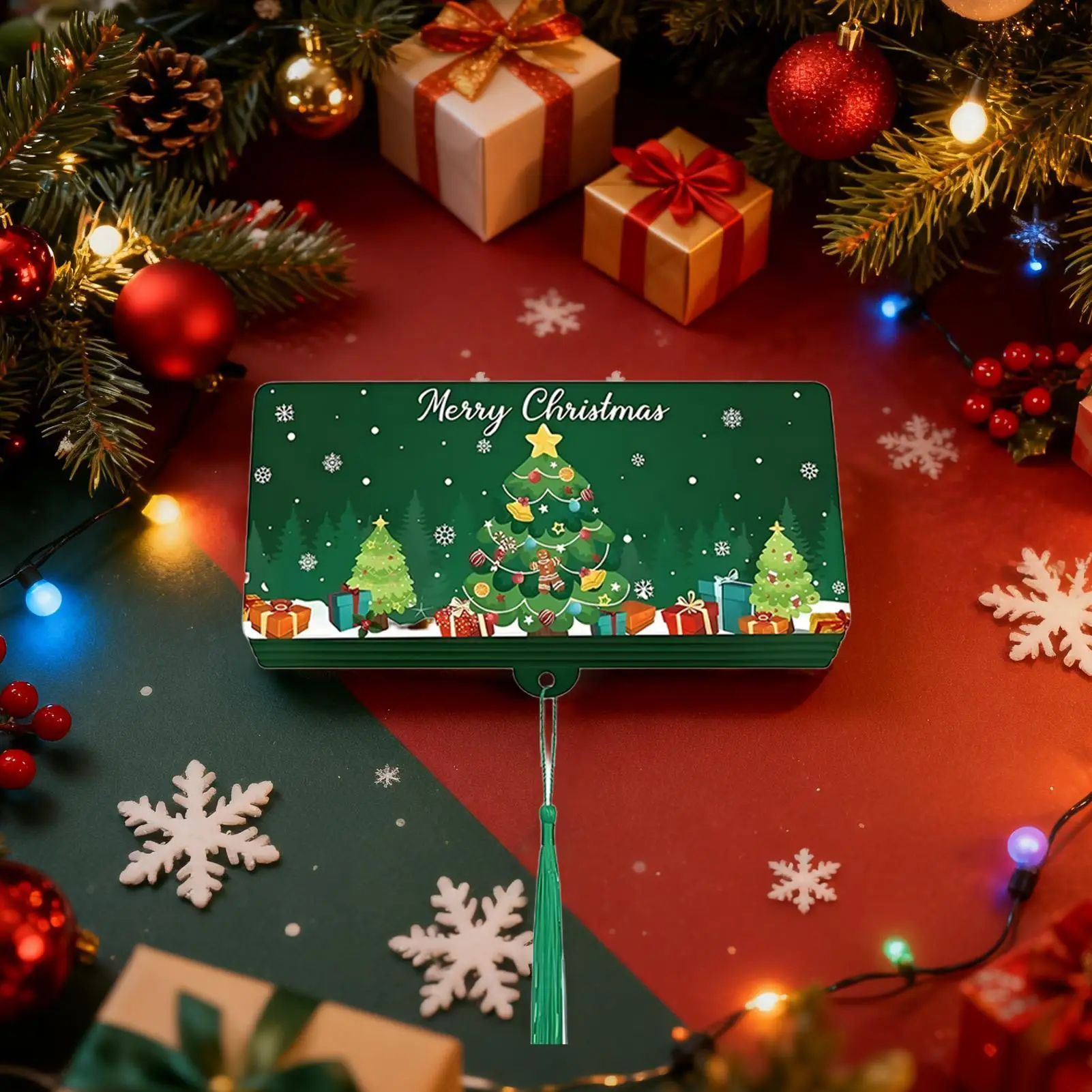 Christmas Surprise Money Holder 10 Slots Card Checks Envelope Christmas Cash Card Holders For Family Friends Kids Adults Men