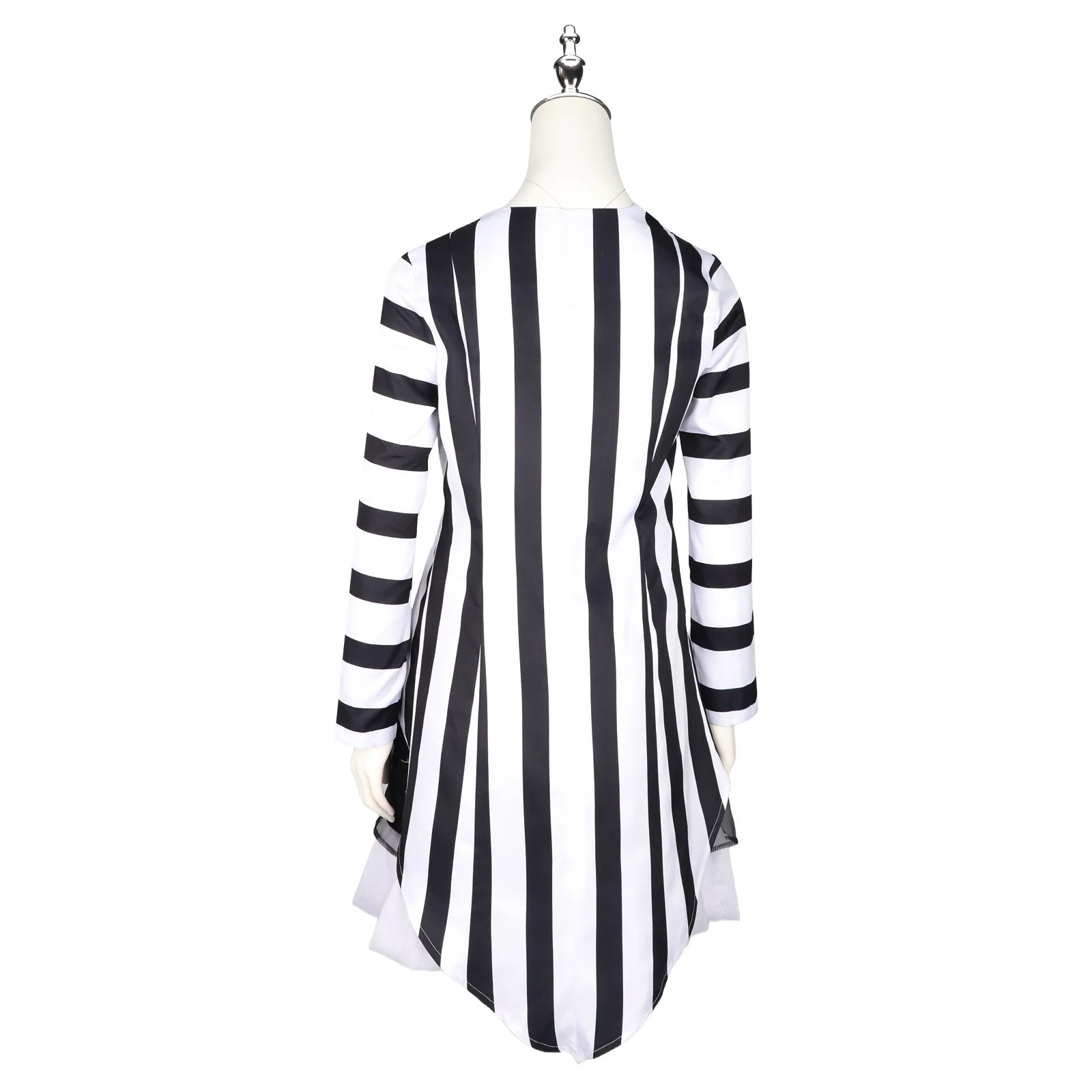 Underworld Master 2cos Beetle Juice cosplay striped dress Halloween cosplay costume for women