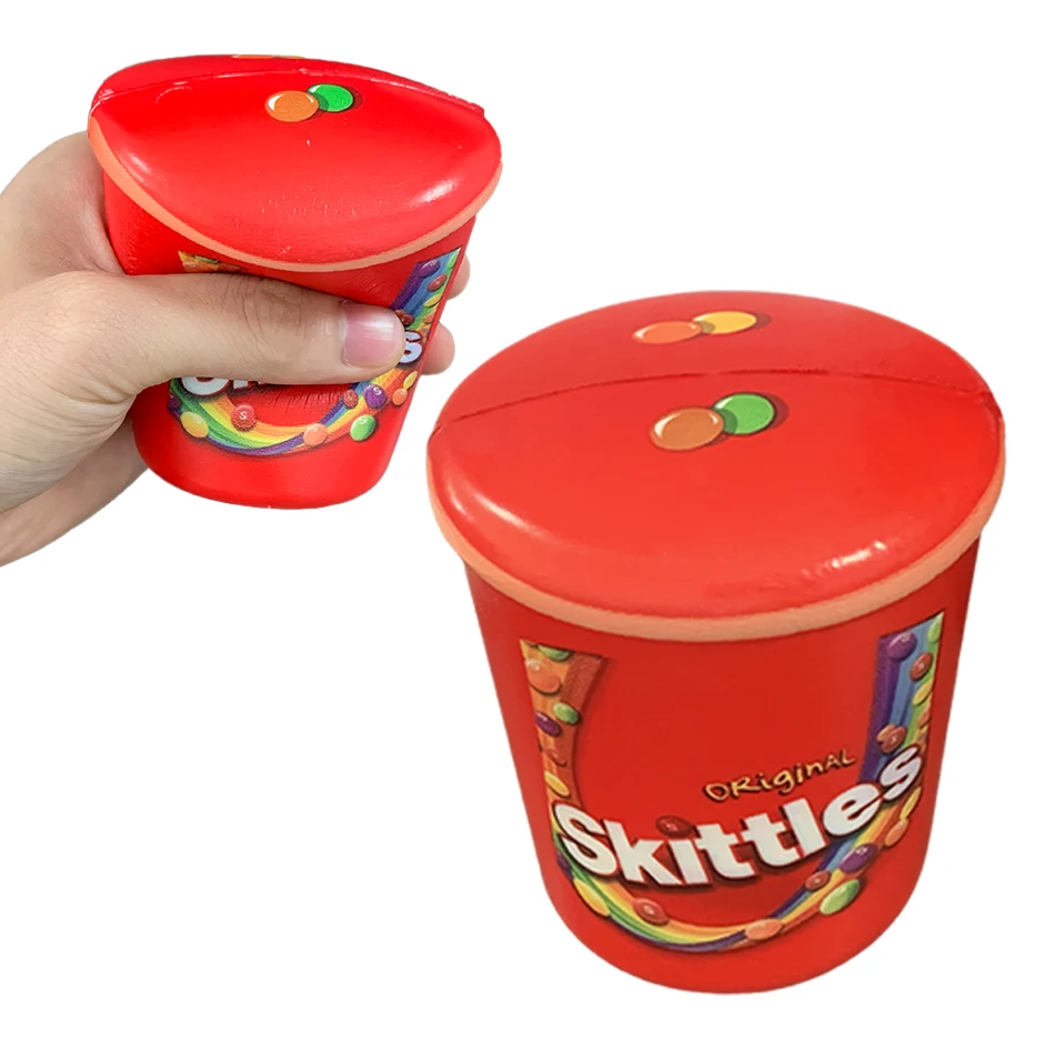Blind Box Squishy Snack Bucket Shaped Squishy Soft Toy Premium Slow Rise Relieve Study Stress Kids Birthday Party Gift