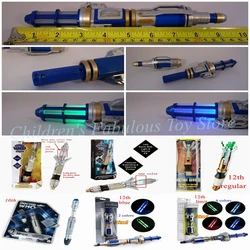 6 Styles The 10th Doctor's Sonic Screwdriver 12th Official Who Model Glow in the Dark 14th Doctor with Light&Sounds Toys Figure