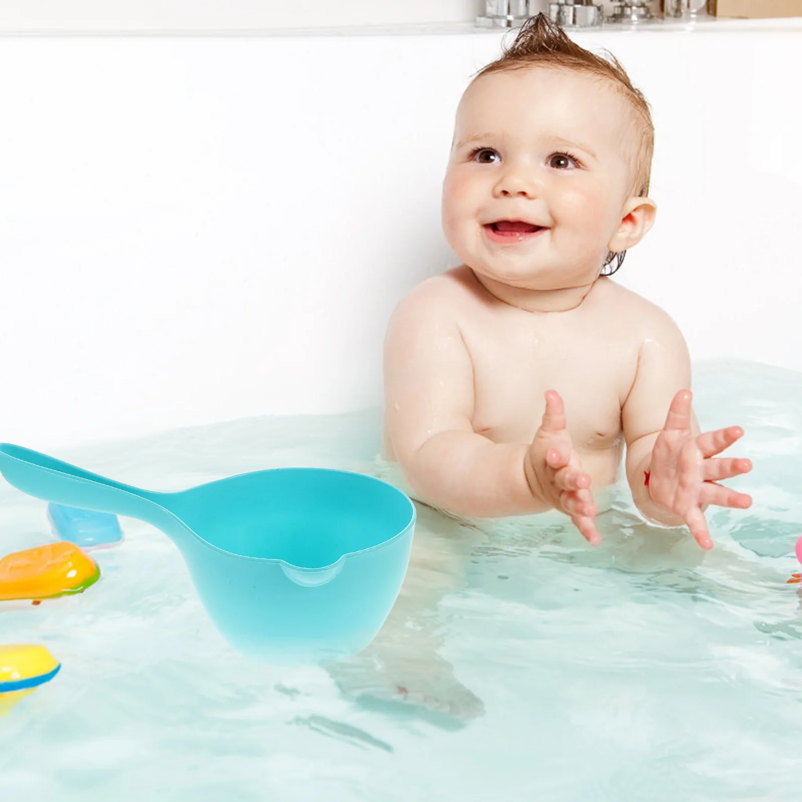 

3 шт., совок для мытья волос, легкий пластиковый половник для ванны для душа, ванной комнаты, детские купальные растения, кухня, кемпинг, бытовой утолщенный