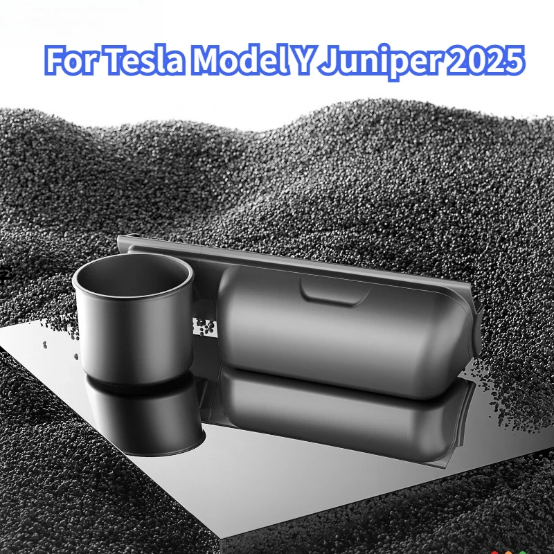 

Для Tesla Model Y Juniper 2025 приборная панель, коробка для очков, держатель для стакана с водой, автомобильная коробка для очков 2-в-1, держатель для стакана с водой, коробка для хранения