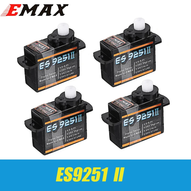 4PCS Emax ES9251Ⅱ 4g Plastic Micro Digital Servo Upgrade Version For RC Model