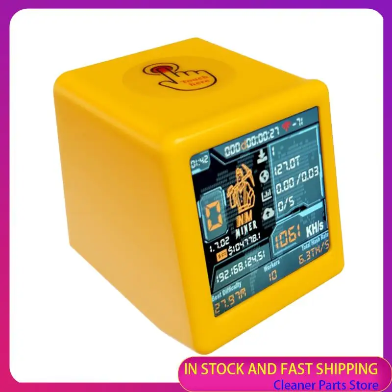 حار بيع-1060 KH/S Hashrate BTC سولو Lotterys مينر Nerdminer V2 NM التلفزيون الذكي ESP32 منخفضة الطاقة عملية صامتة ساعة سطح المكتب #6