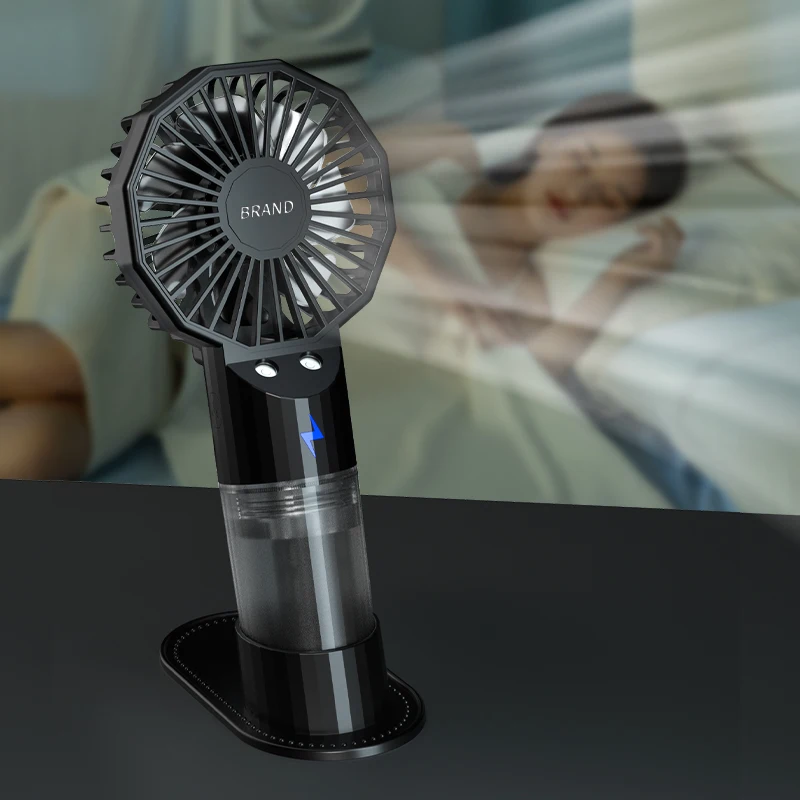 Portable Hand-Held Humidification Spray Small Fan Dormitory Mini Usb Charging Outdoor Hand-Held Spray Fan Water Replenishment