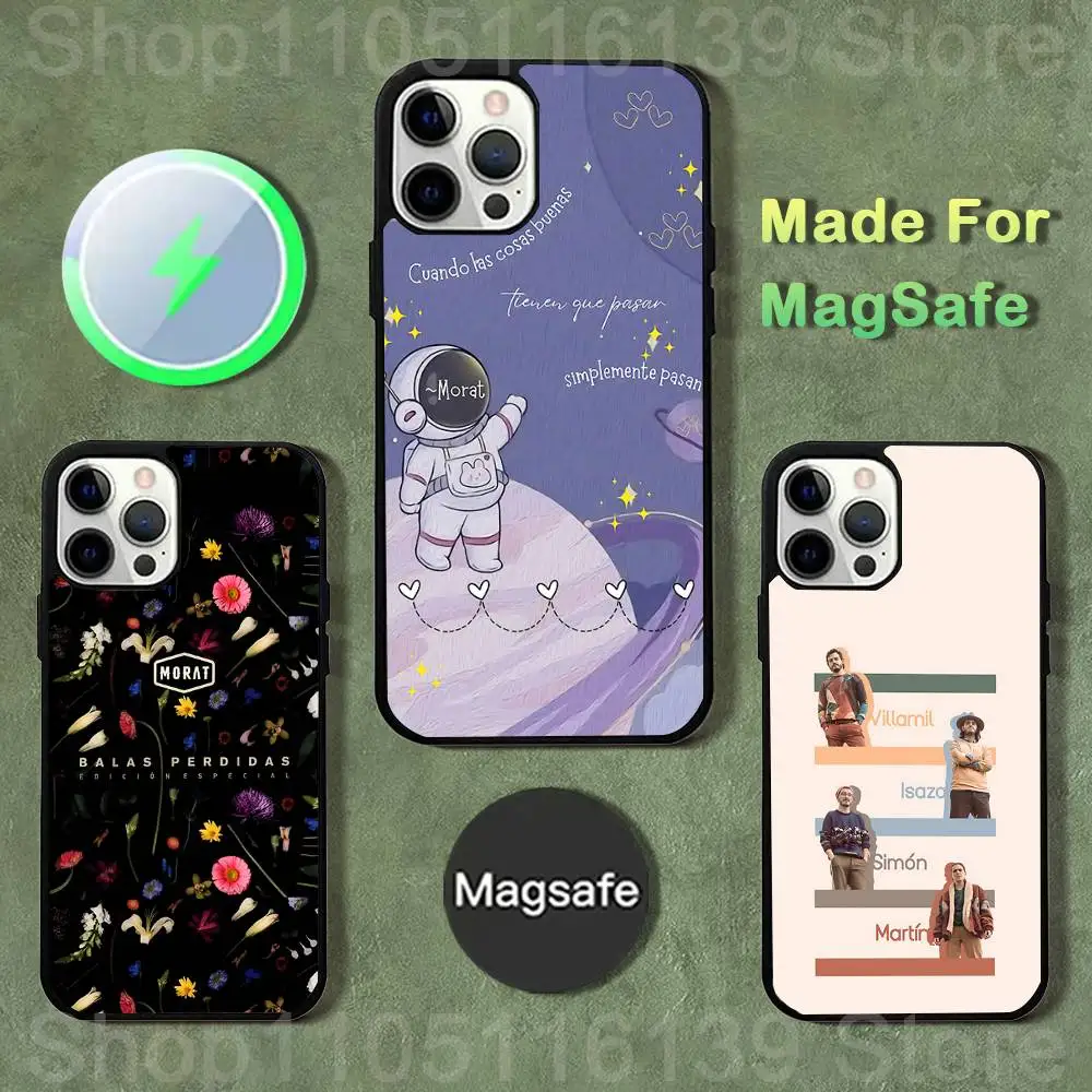 

M-Morat Band Phone Case For iPhone 17,16,15,14,13,12,11,Pro,Max,Plus,Mini,SE4,E Magnetic Magsafe Wireless Charging