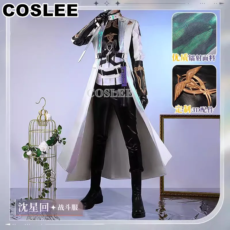 COSLEE Xavier Cosplay Costume Love and Deepspace Combats Uniform Performance Clothing Men Halloween Party Daily Outfit Game Suit