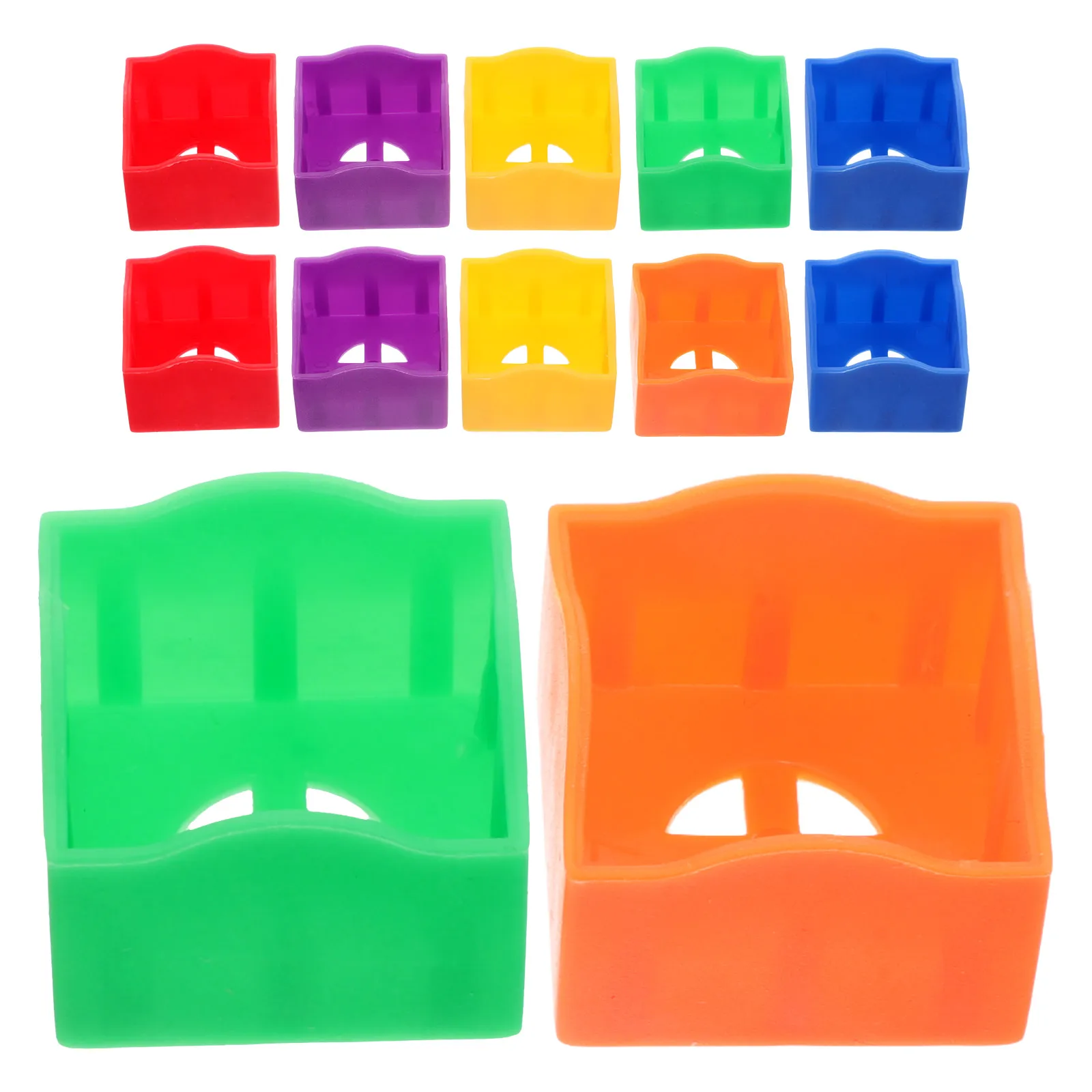 

12 Pcs Pool Chalk Holder Plastic Protective Cover Lightweight Durable For Billiard Cues Snooker Table Games Accessories