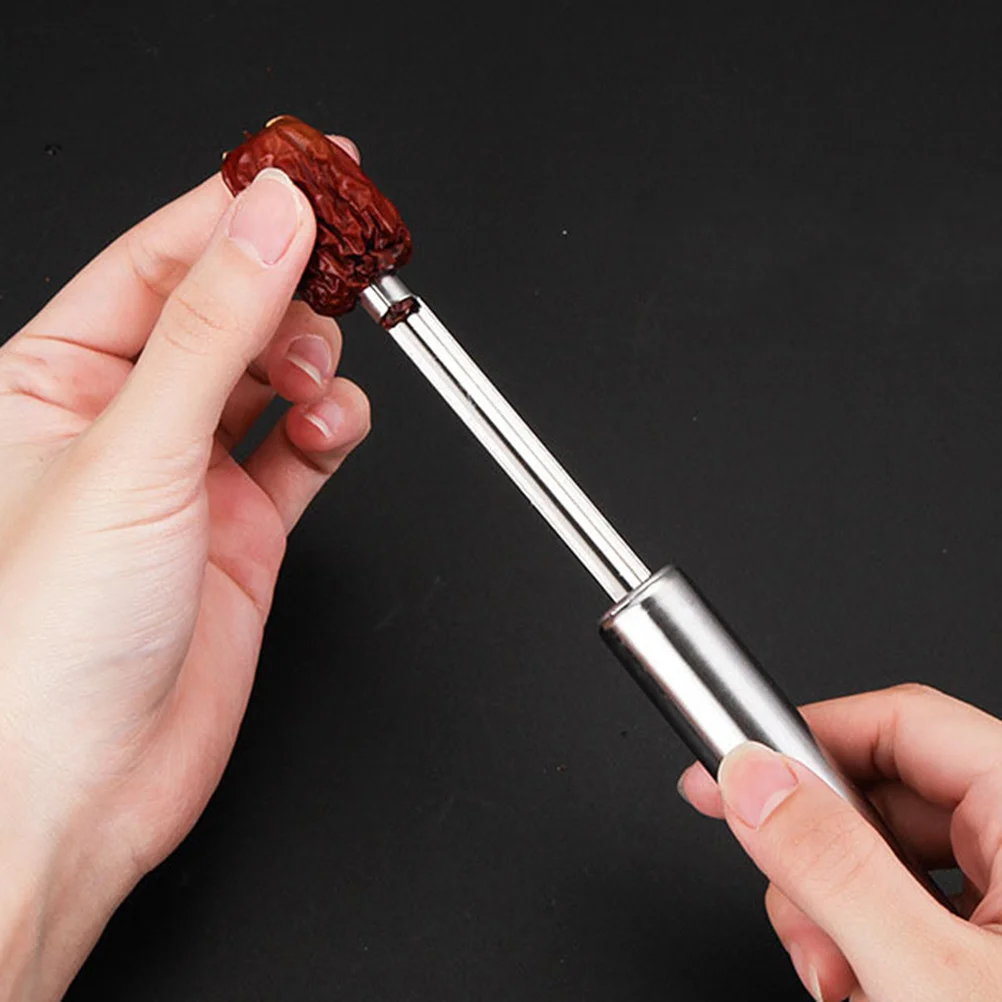 

5pcs Stainless Steel Fruit Core Remover 5 Sizes Apple Pear Cherry Hawthorn Jujube Corer Kitchen Gadgets Pitting Tool