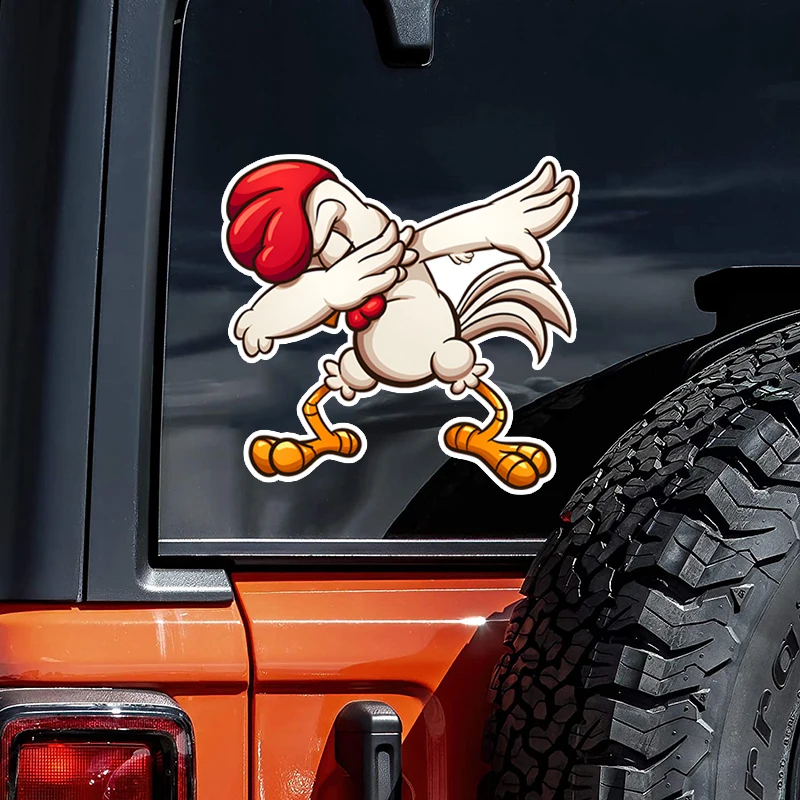 

Dabbing Chicken Sticker Cock Rooster Dab Cup Cooler JDM Car Window Bumper Decal