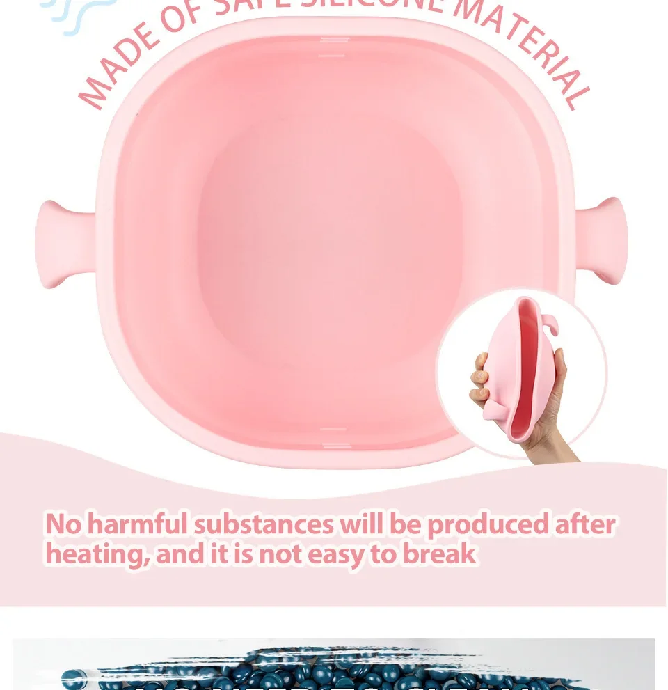 400 مللي وعاء سيليكون آلة سخان الشمع إزالة الشعر آلة تذوب الشمع مزيل الشعر الشمع ذوبان دفئا الشمع قاعدة التدفئة وعاء Melter