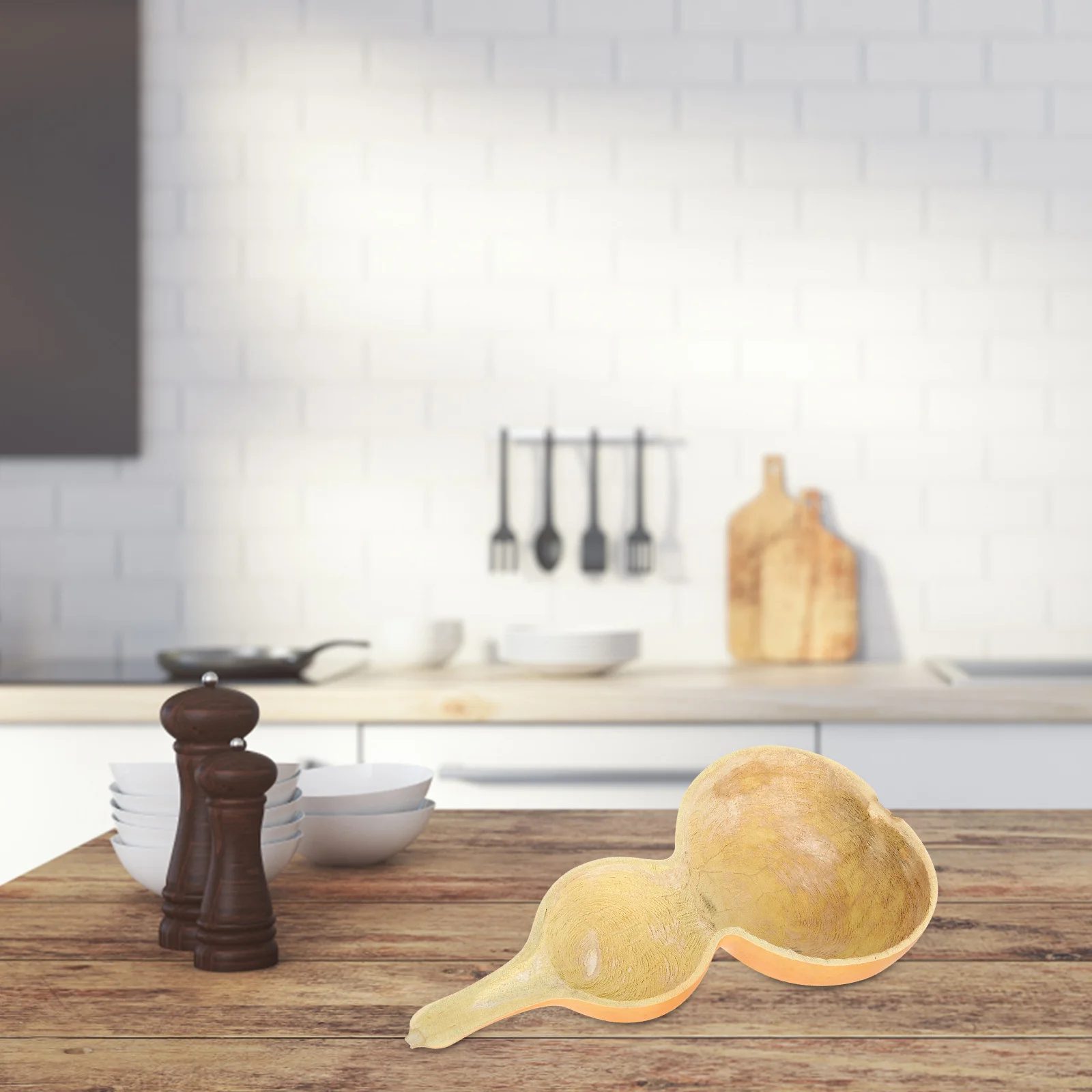 

Gourd Water Scoop Bathing Ladle For Shower Hair Washing Kitchen Laundry Gardening Spa Sauna Bathroom Essentials Wooden