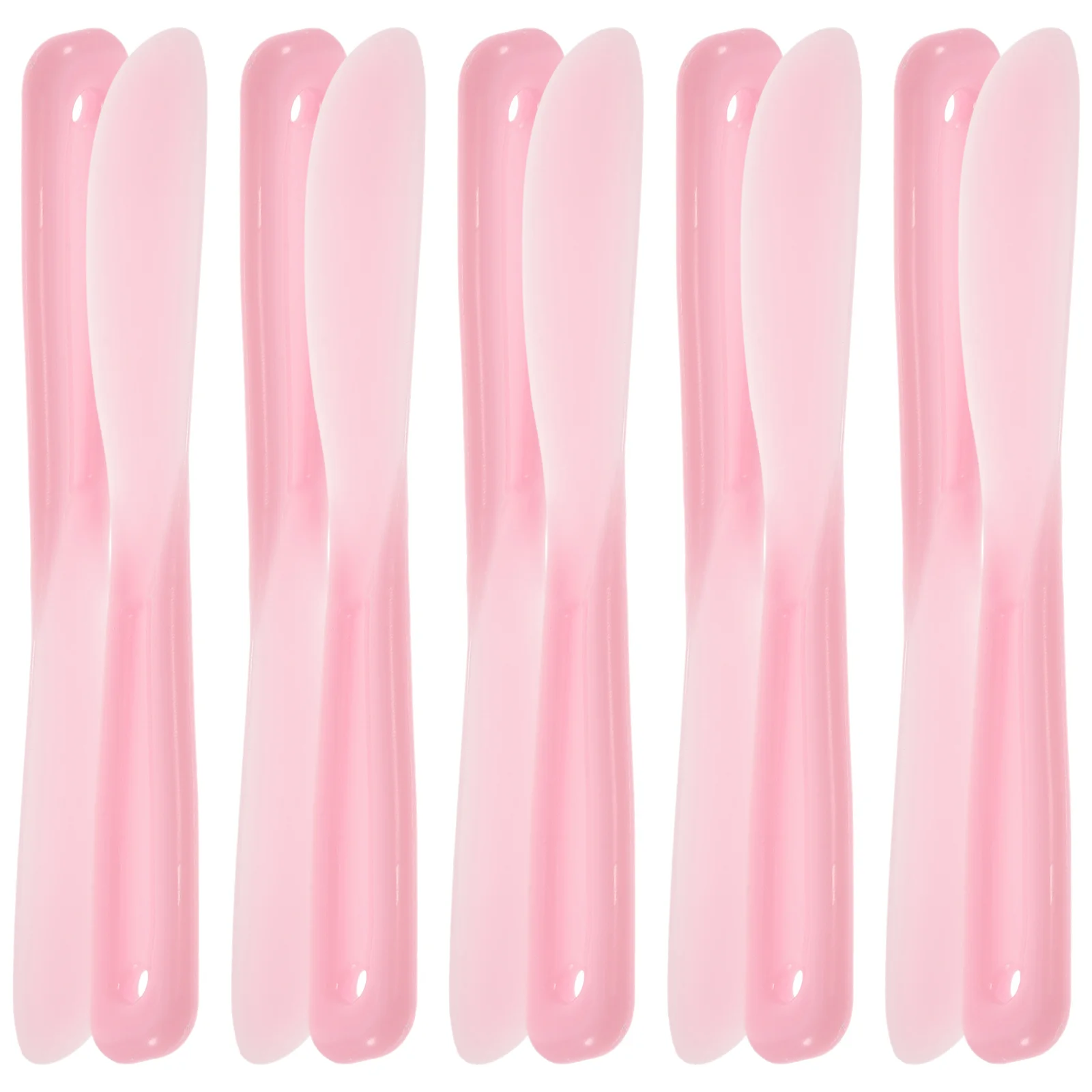 

10Pcs Face Mask Mixing Spatulas Silicone Stirring Tools Foundation Blush Eye Shadow Lip Color Customization Makeup Spatula