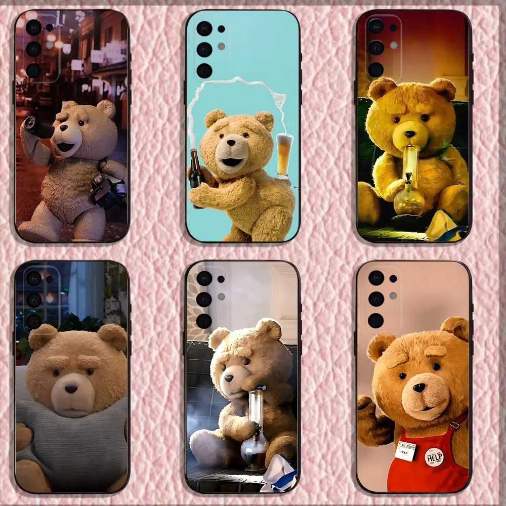

T-Teddy Bear Movie Ted Phone Case For Samsung S25,S24,S21,S22,S23,S30,Ultra,S20,Plus,Fe,Lite,Note,10,9,5G Black Cover