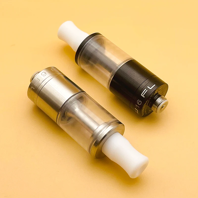 DSX Novo Dvarw 16 FL MTL RTA 316SS 2ml 16mm Atomizador reconstruível de bobina única com inserção AFC de 6 peças para 510 Vape Mod