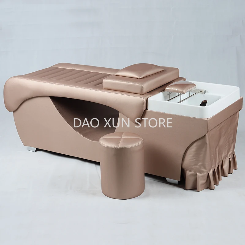 

Water Circulation Shampo Chair Shower Head Comfort Minimalistic Hair Wash Bed Massage Silla Peluqueria Salon Furniture MQ50SC