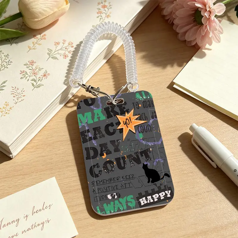 Cards Cover for Pendant Keychain Student Bus/Meal Card Protection Case Kpop Photocard Holder Credential Badge Holder