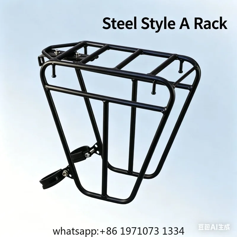 Bicycle Front Fork Luggage Rack Shock Absorber Fork Mount Cargo Carrier Shelf MTB Travel Bike Hanging Bag Bracket