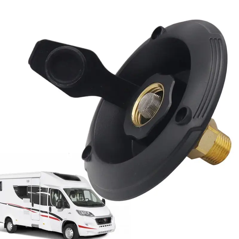 

Фланцевая резьба для автофургона, герметичный впускной разъем, латунь с обратным клапаном, выпускной фильтр, пылезащитная тяговая крышка, замена впускного отверстия