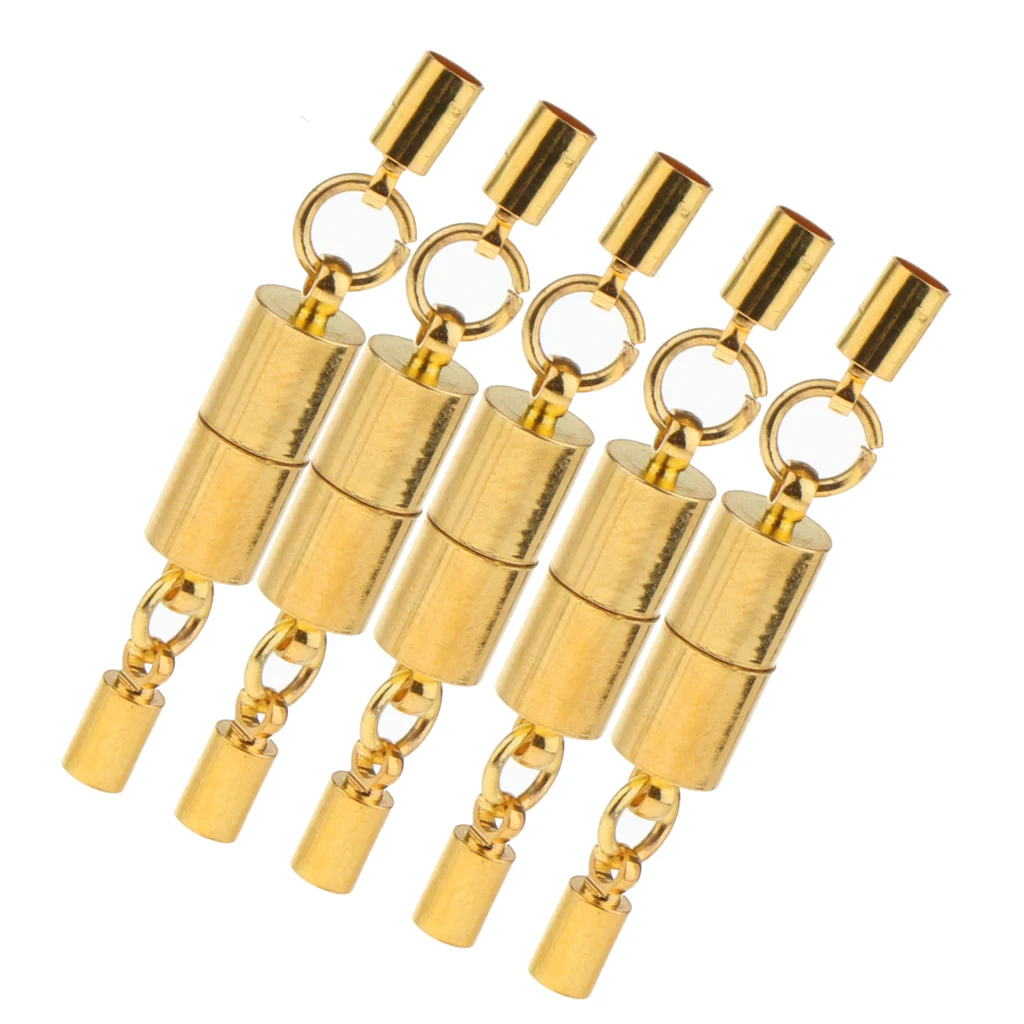 Copper Magnetic Clasps for Jewelry Making Cylinder Two Part Lobster Clasp Necklace Bracelet DIY Findings Craft Supplies