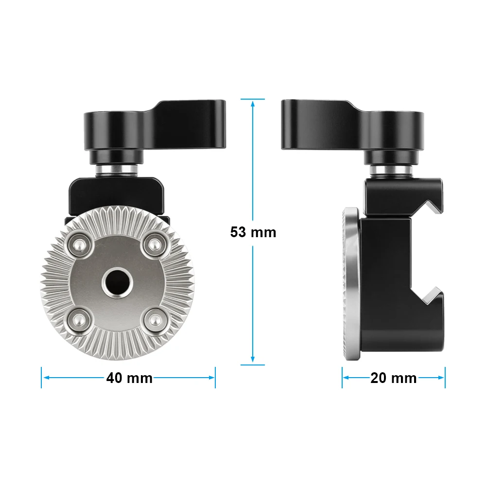 CAMVATE Quick Release NATO Clamp With ARRI Rosette M6 Thread Mount for DSLR Camera Cage Rig Rail Handle Camera