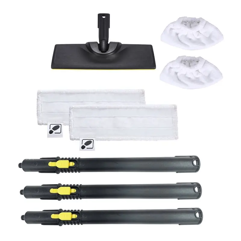 B89B-Steam Cleaner Extension Pole Mop Head Cloth Kit For Karcher