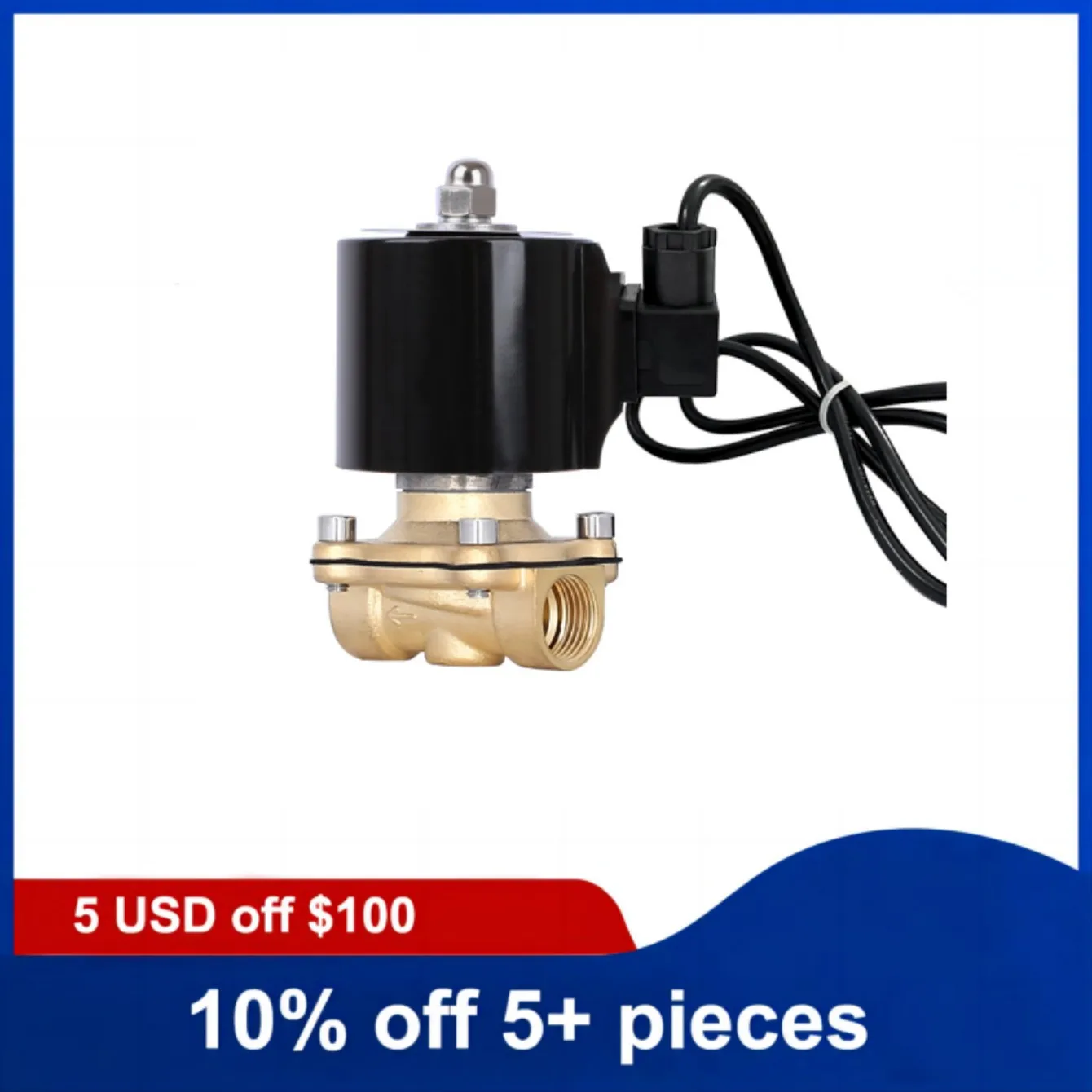 3/8inch to 2inch 2A Series Normally Closed Brass Fountain Solenoid Valve 220V 12V 24V Solenoid Valve For Underwater