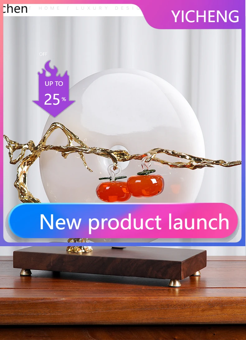 LYY  Persimmon Ornaments Decorations Office Hotel Housewarming Gifts
