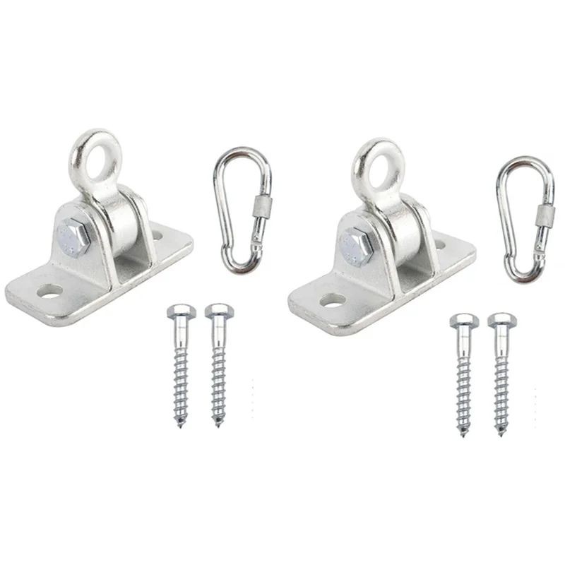 

PHFU-Indoor Outdoor Porch Hanger Kit Heavy Duty With Screws Bolt Set For Patio Yoga Seat Hanging Snap Hooks