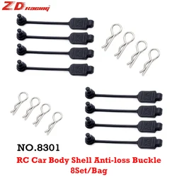 ZD Racing RC Car Body Shell Metal R Clips Flexible Rubber Retainer For 1/12 1/10 1/8 1/7 RC Car Shell Anti-loss Buckle 8301
