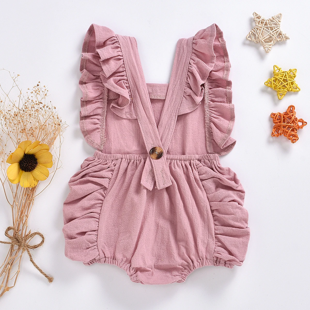 Summer girlsone camisole ruffle pink cute fashion triangle haori