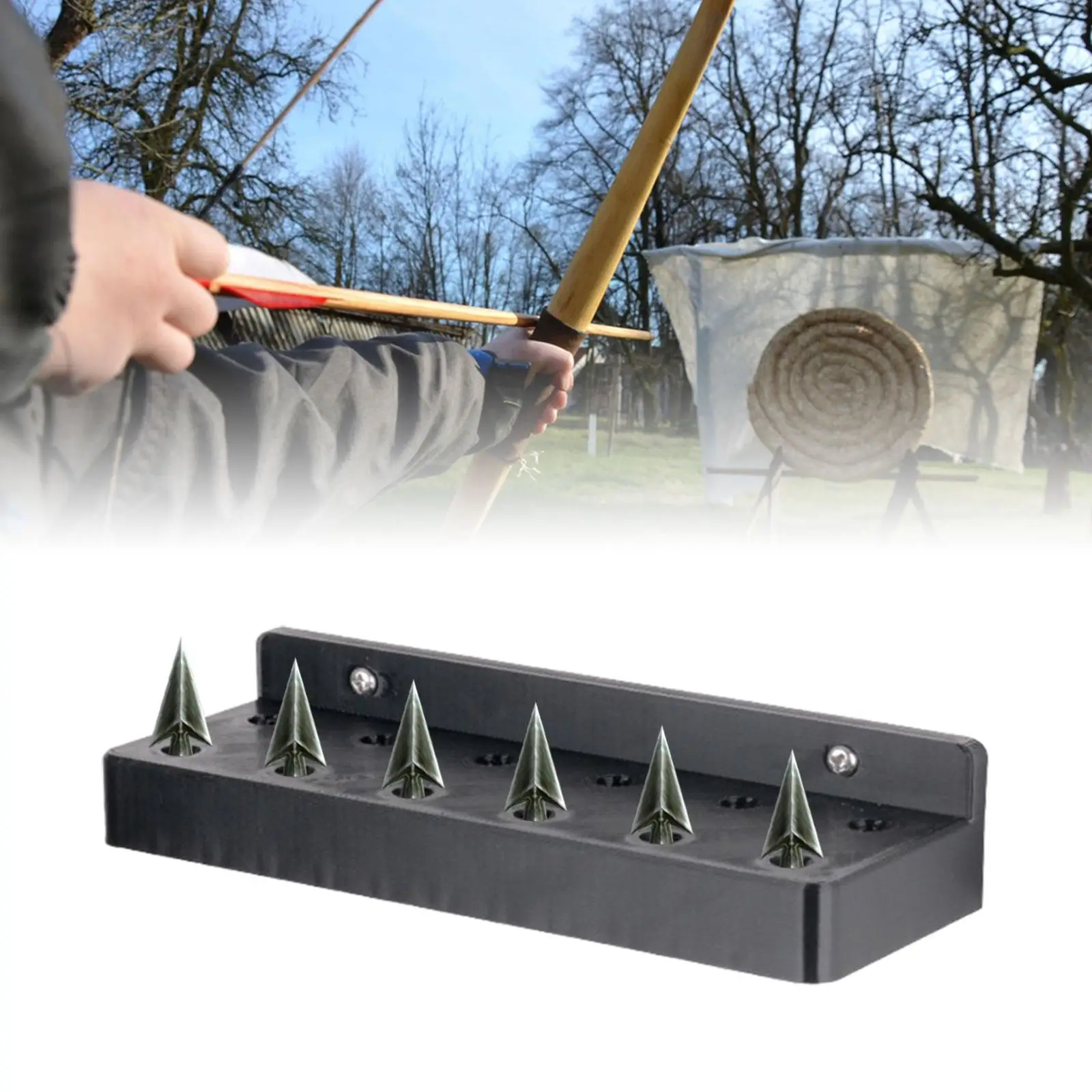 Arrows Hanger for Wall Stand Display Rack Storage Holder Archery Accessories Arrow Tips Shelf with Screws Self Adhesive PETG