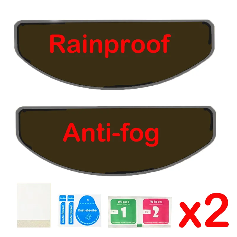 Universal Moto Helmet Anti-fog Patch Film 2024 Best-selling Motorcycle Visor Clear Anti-Fog Rainproof Film Racing Accessories