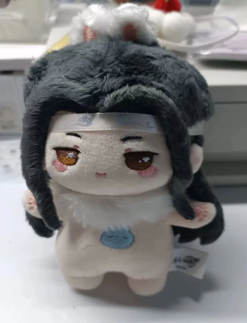 10 cm Puppe Spezial Kaninchen Großmeister der Dämonischen Kultivierung Wei Wuxian Lan Wangji Gefüllte Plüschtiere Puppe Kleidung Schlüsselbund Spielzeug Ki