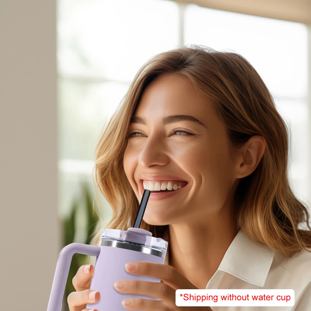 

4 шт. соломинка из нержавеющей стали с соломинкой для чистки, сменные соломинки, многоразовые соломинки для чашек Stanley 40 унций, аксессуары