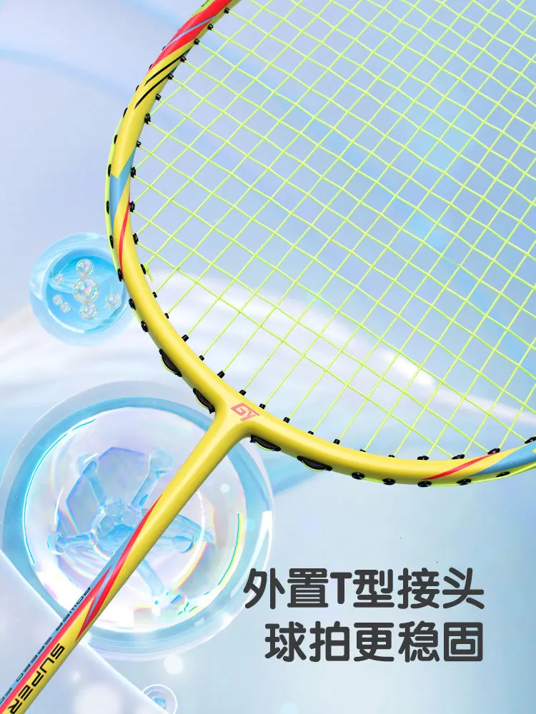 Guangyu Genuino Racchetta Da Badminton Per Adulti Full Carbon Racchetta Da Badminton Formazione Racchetta Da Badminton 2 Pezzi Racchetta Da Badminton Coppia Set