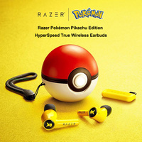 Razer Pokemon Pikachu Edition HyperSpeed True Wireless Earbuds Multi-Platform Bluetooth5.2 Active Noice Cancellation Headsets
