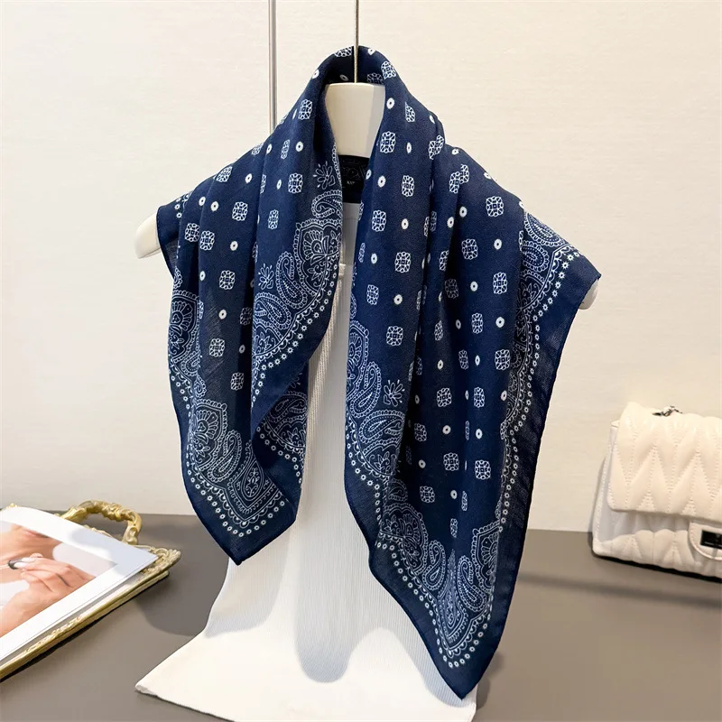 Роскошный квадратный шарф из кешью для женщин, мягкий шарф на шею 70*70 см, шаль, элегантный шейный платок, банданы, женский хиджаб с принтом пейсли