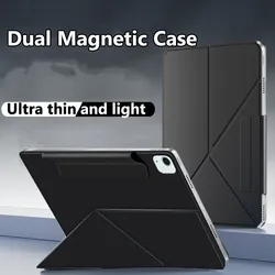 Dual Magnetic Case Edgeless Cover for IPad Air 13 Inch 2024 Pro 11 5th Air 11Inch Air 6 for IPad Pro 13 2024 7th Shockproof Case