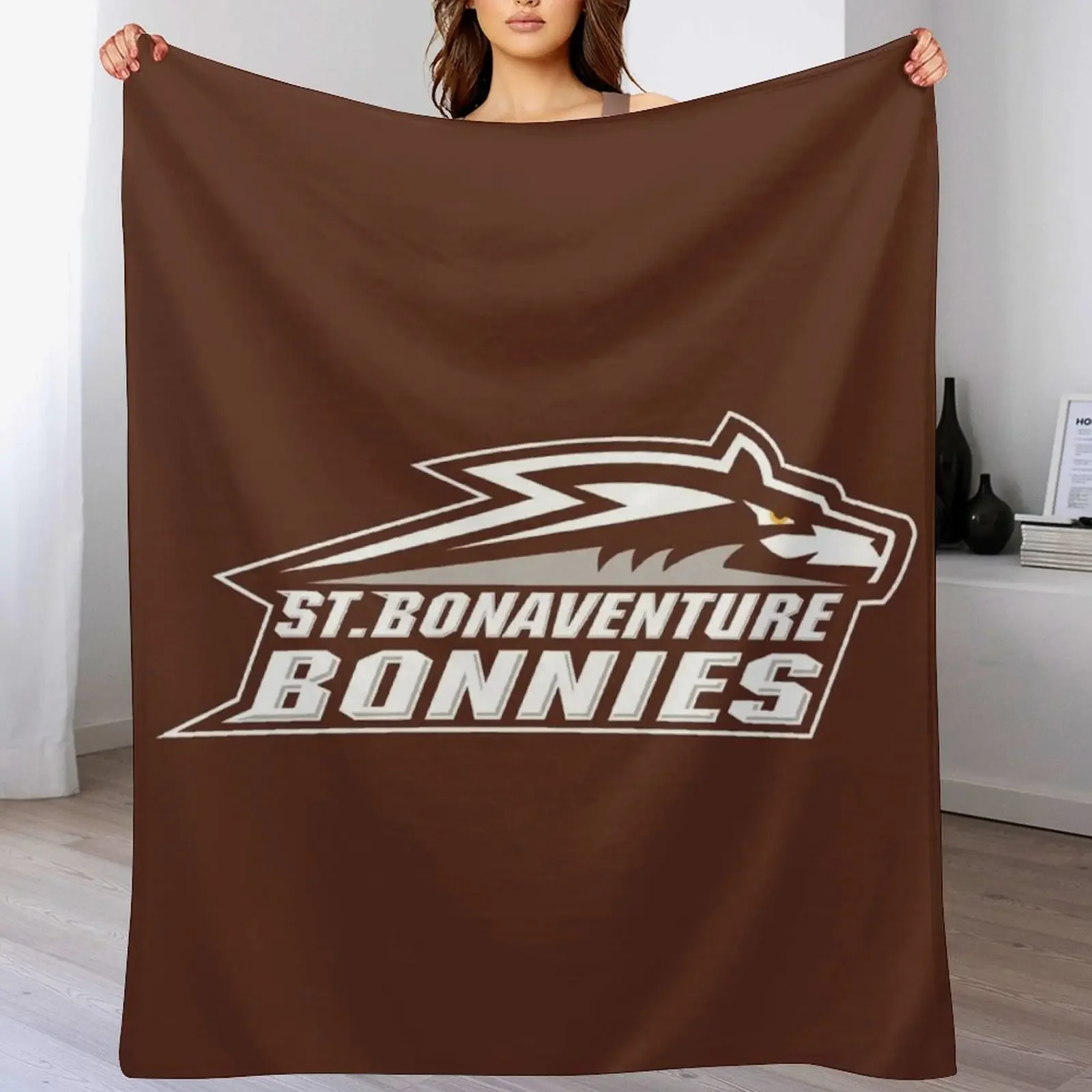 St. Bonaventure Bonnies Throw Blanket Men's Soft Warm Throw Blanket for Couch
